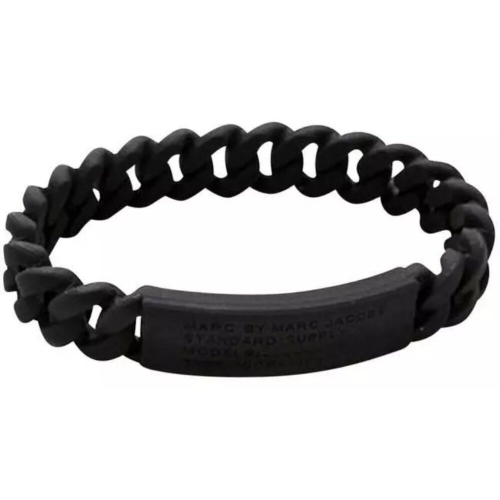 Marc By Marc Jacobs Black Matte Chain Bracelet